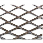 Hot Rolled (Black) Steel Expanded Metal Mesh   Thickness 3.8 mm Width 2.44  meter Length 1 meter | Bait Al Tatawor Company