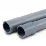 انابيب UPVC لانظمة الصرف الصحي الوطني ضغط 10 بار  قطر خارجي 180 مم سمك 6.9 مم لون رمادي