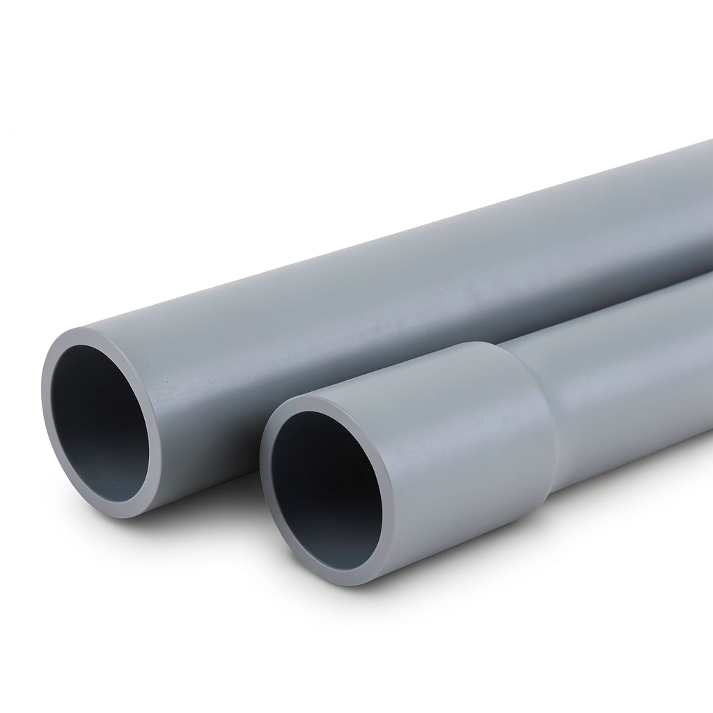 UPVC Pipes Sewage/Drainage System Nominal Pressure 6 Bar Outside Diameter 110 mm Thickness 2.7 mm Gray