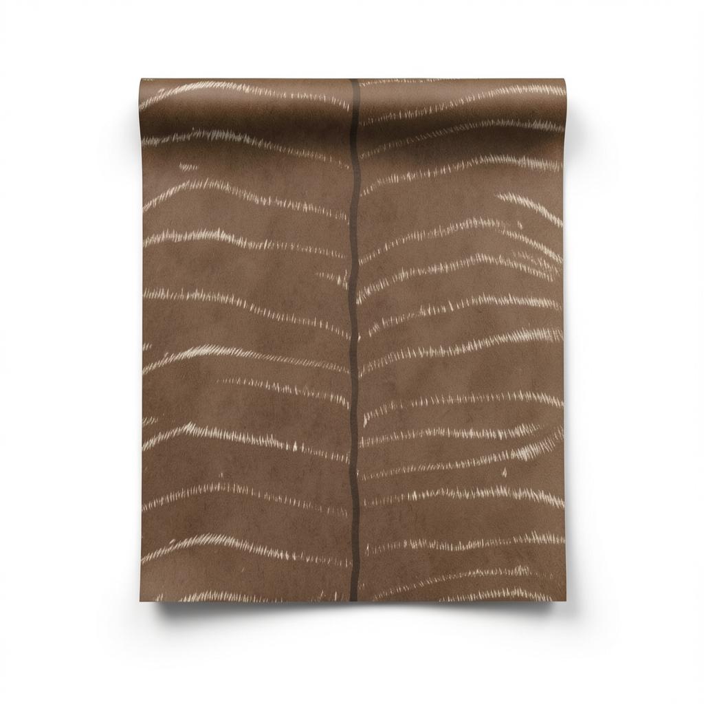German Wall Covering Brown Color, 10m x 0.53m, Model 473520