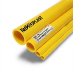 HDPE Pipes PE 100 Pressure 16 Bar 500 mm Diameter 45.4 mm Thickness Yellow | NEPROPLAST