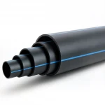 مواسير بلاستيك HDPE ضغط  16 بار [PE 100] قطر خارجي 180 مم  SDR 11  لون اسود مع خط ازرق | شركة المنى