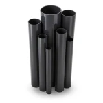 مواسير UPVC ضغط 45 بار قطر خارجي 21.2 مم سمك 3.7 مم لون اسود