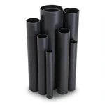 مواسير UPVC ضغط 12 بار قطر خارجي 26.6 مم سمك 1.6 مم لون اسود