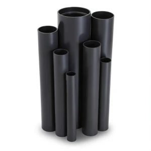 مواسير UPVC ضغط 12 بار قطر خارجي 26.6 مم سمك 1.6 مم لون اسود