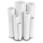 مواسير UPVC ضغط 12 بار قطر خارجي 26.9 مم سمك 1.8 مم لون أبيض