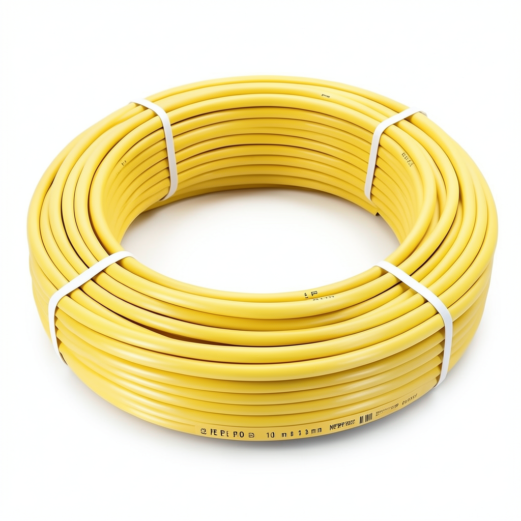 أنابيب HDPE PE 100 ضغط 10 بار قطر 63 مم سمك 3.8 مم لون أصفر | نيبروبلاست