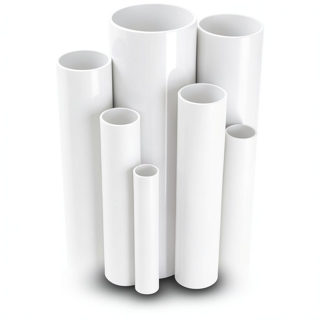 مواسير UPVC قطر خارجي 75 مم سمك 1.8 مم لون أبيض