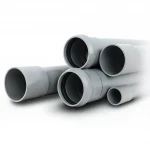 UPVC Pipes Plasco Factory Nominal Pressure 6 Bar Outside Diameter 110 mm Thickness 3.2 mm Gray Colour