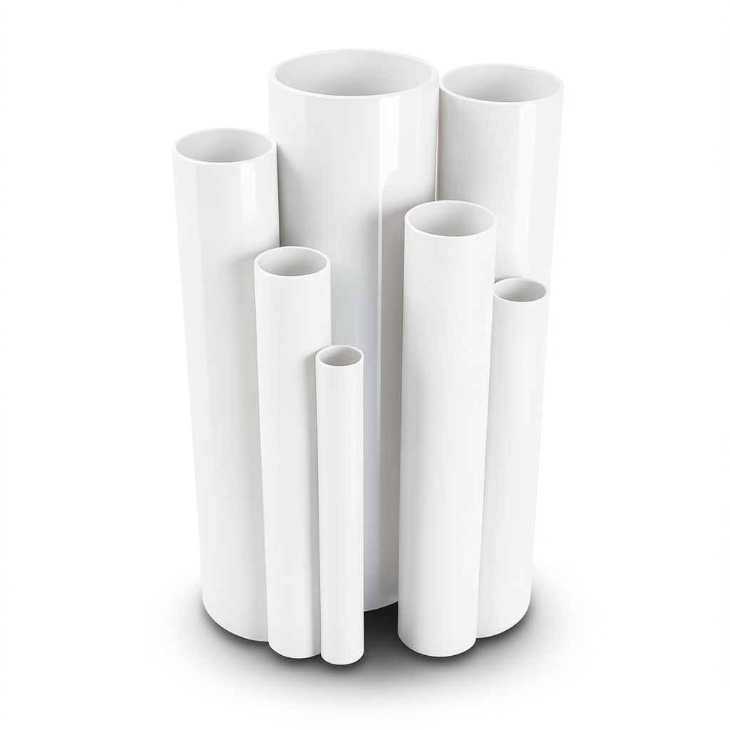 مواسير UPVC قطر خارجي 160 مم سمك 3.2 مم لون أبيض