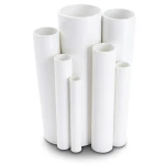 مواسير UPVC قطر خارجي 400 مم سمك 9.8 مم لون أبيض