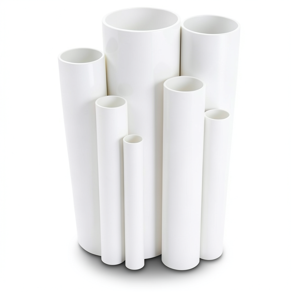 مواسير UPVC قطر خارجي 400 مم سمك 9.8 مم لون أبيض