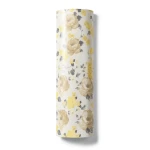 Floral Wall Decoration 10m x 0.53m Beige with Yellow, Model 448887