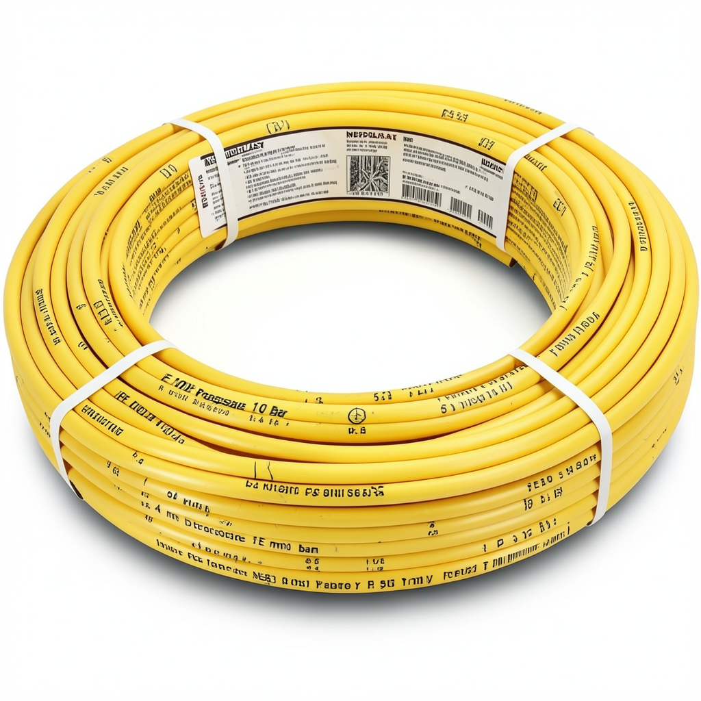 أنابيب HDPE PE 100 ضغط 10 بار قطر 90 مم سمك 5.4 مم لون أصفر | نيبروبلاست