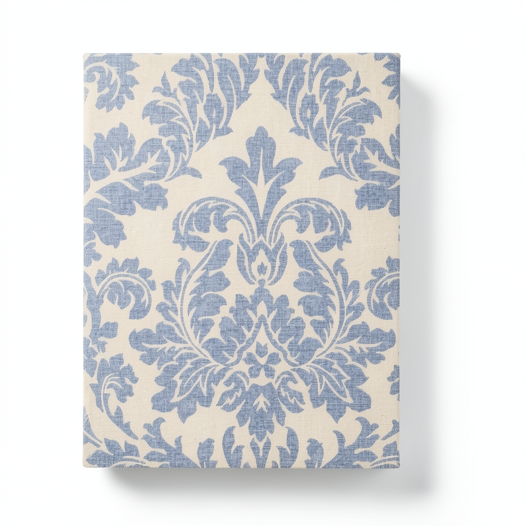 German Classic Wall Covering 10m x 0.53m Beige with Blue, Model 449013