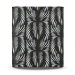Italian Wallpaper Black With Silver Classic Design, Size 10m x 1.06m