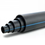 أنابيب بلاستيك HDPE ضغط  16 بار [PE 100] قطر خارجي 355 مم  SDR 11  لون اسود مع خط ازرق | شركة المنى