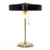 Cy-New-001-B Mid Century Modern Table Lamp - Black & Gold Steel - Image 1