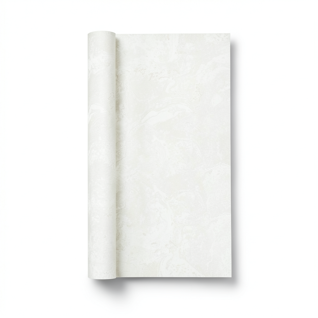 Italian Patterned Wall Covering 10 m x 1.06 m Off White, Model 83661