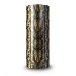 Italian Wallpaper Black With Gold Classic Design, Size 10mx1.06m, Model RC19005