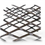 Hot Rolled (Black) Steel Expanded Metal Mesh   Thickness 2.7 mm Width 2.44  meter Length 6 meter | Bait Al Tatawor Company
