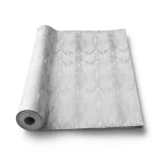 Italian Wallpaper Gray Color Classic Design, Size 10m x 1.06m, Model RC19007