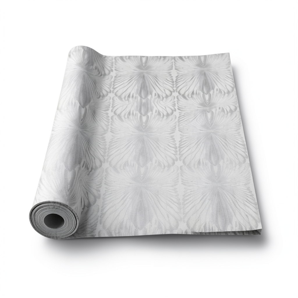 Italian Wallpaper Gray Color Classic Design, Size 10m x 1.06m, Model RC19007