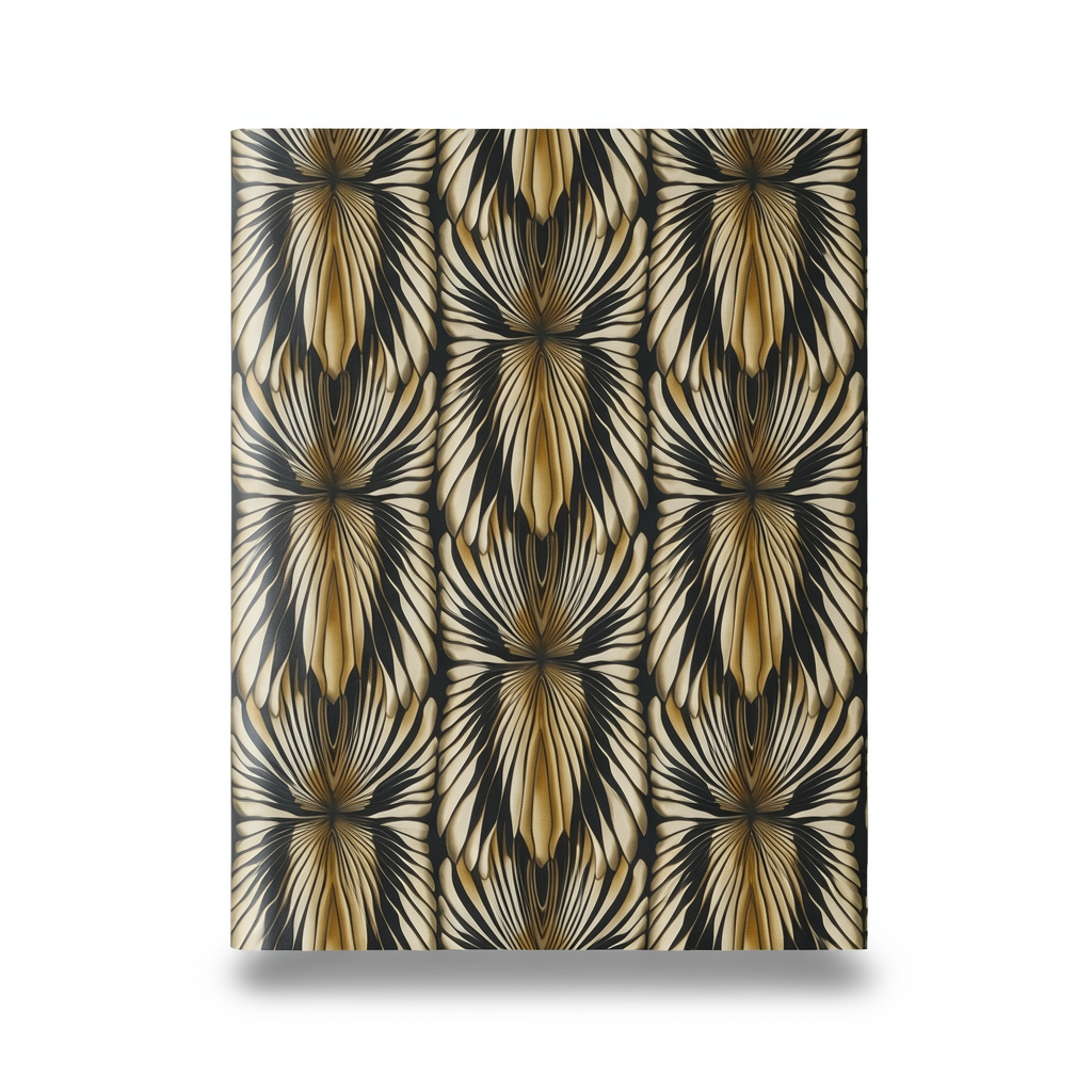 Italian Wallpaper Black With Gold Classic Design, Size 10mx1.06m, Model RC19005