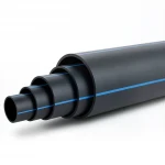 مواسير HDPE ضغط  12.5 بار [PE 80] قطر خارجي 560 مم  SDR 11  لون اسود مع خط ازرق | مصنع المنى