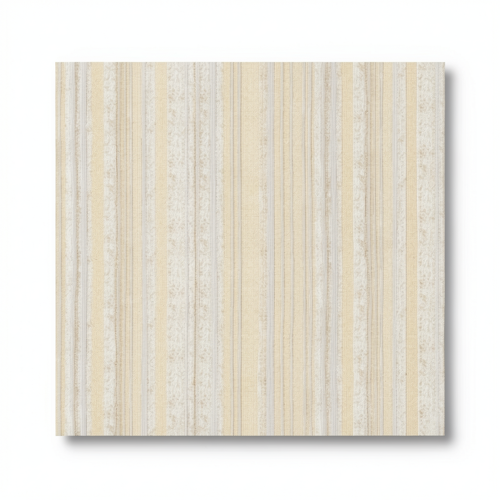 Striped Wall Covering 10m x 1.06m Beige Color, Model 44425