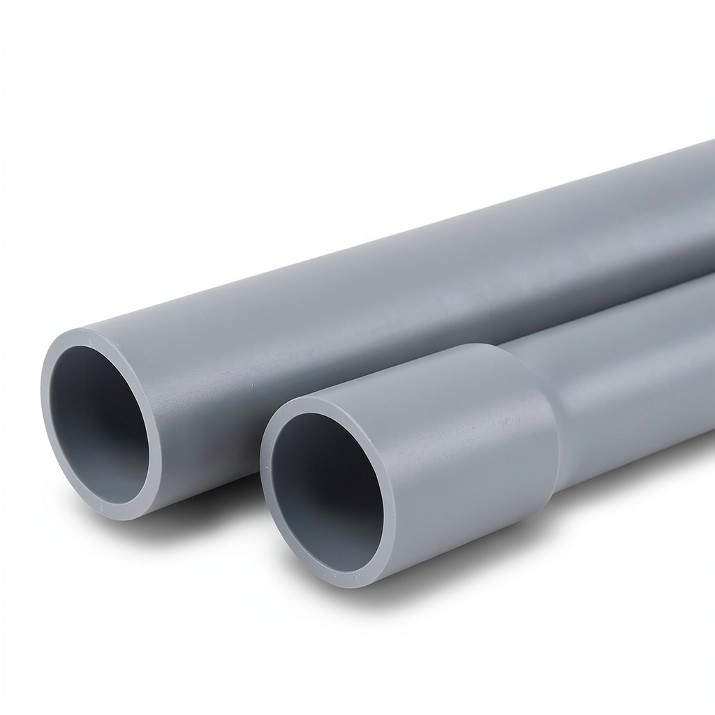 UPVC Pipes Nominal Pressure 2 Bar Outer Diameter 355 mm Thickness 2.9 mm Gray