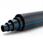 أنابيب بلاستيك HDPE ضغط  20 بار [PE 100] قطر خارجي 315 مم  SDR 9  لون اسود مع خط ازرق | مصنع المنى