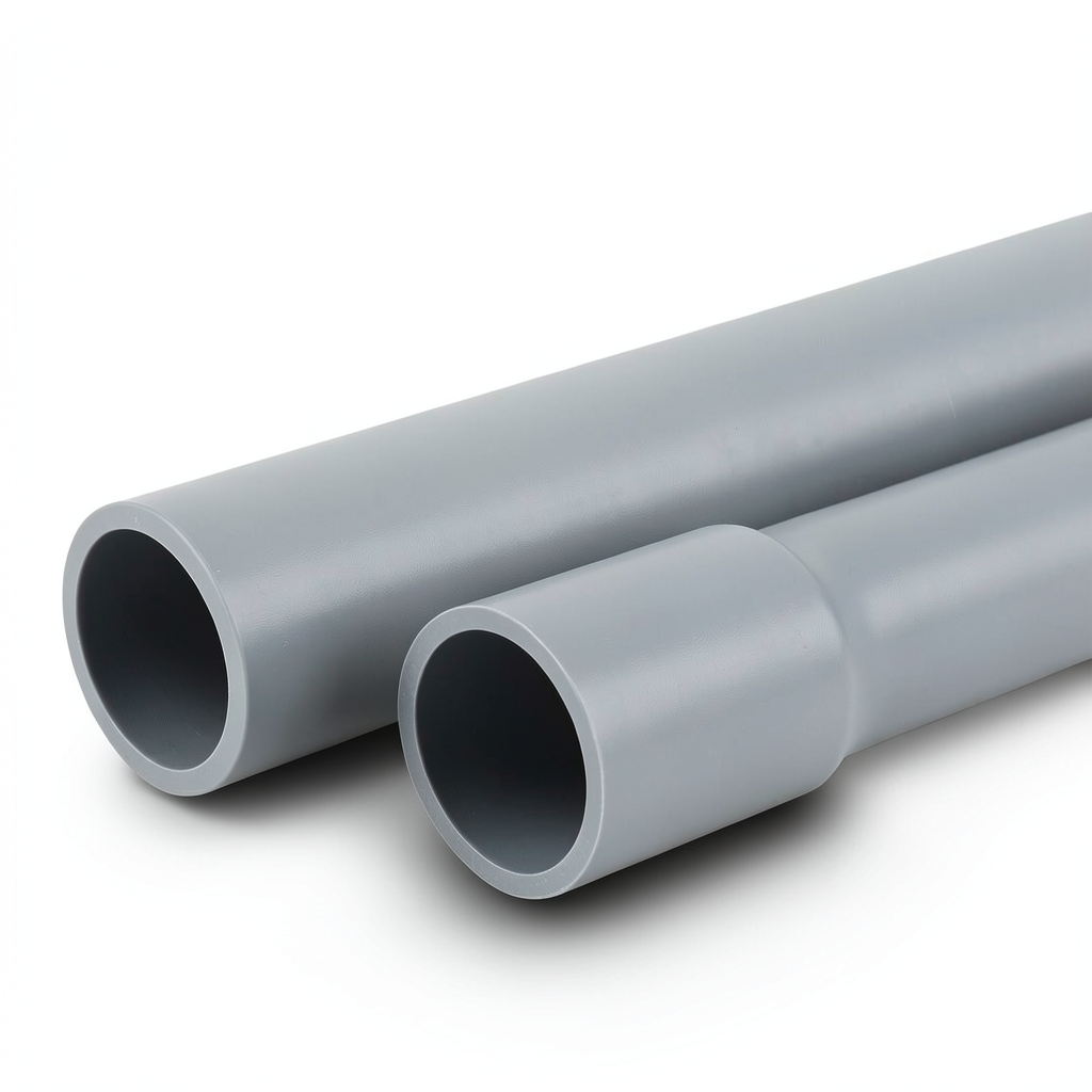 UPVC Pipes Nominal Pressure 2 Bar Outside Diameter 500 mm Thickness 4 mm Gray