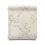 Italian Wallpaper Beige Color Floral Design, Size 10mx0.53m, Model Z66829