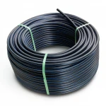 لفة أنابيب بلاستيك HDPE ضغط  12.5 بار [PE 100] قطر خارجي 125 مم  SDR 13.6  لون اسود مع خط ازرق | مصنع المنى
