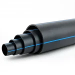 أنابيب HDPE ضغط  16 بار [PE 80] قطر خارجي 560 مم  SDR 9  لون اسود مع خط ازرق | مصنع المنى
