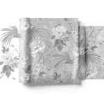 Italian Wall Covering Gray Color 10m x 0.53m, Model 63051