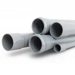 UPVC Pipes Plasco Nominal Pressure 4 Bar Outside Diameter 200 mm Thickness 4 mm Gray Colour