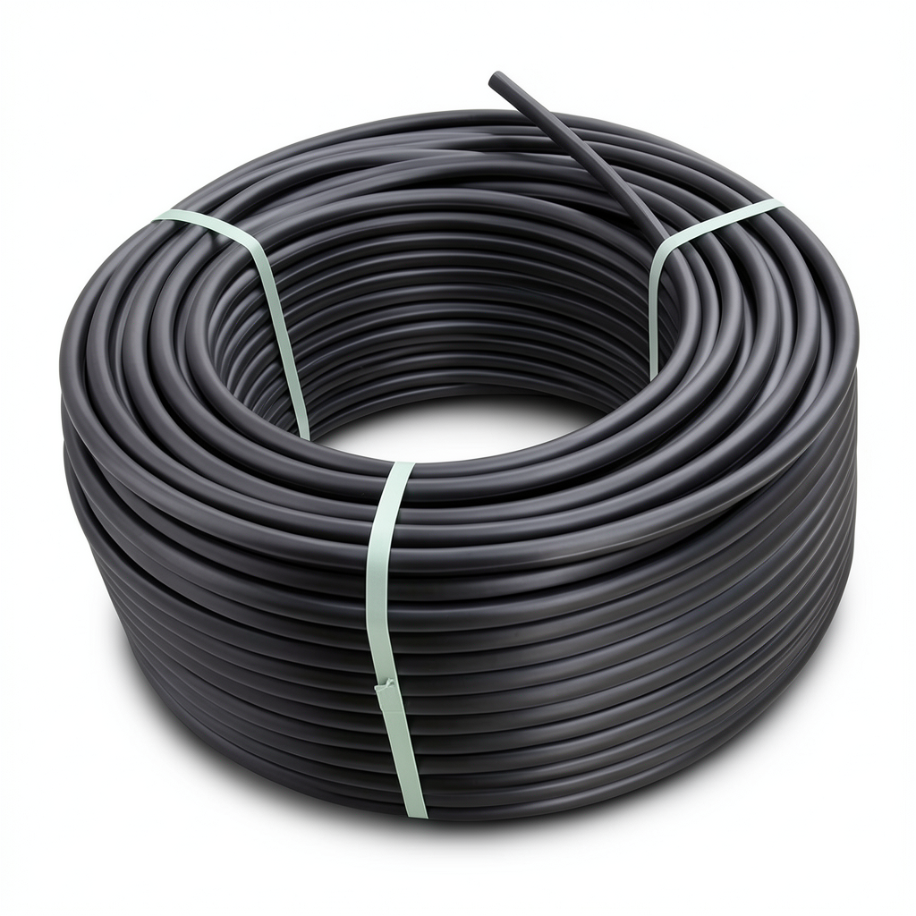 HDPE Polyethylene Coil Pipe 6 Bar PN, PE 100, OD 125 mm, SDR 26, Black