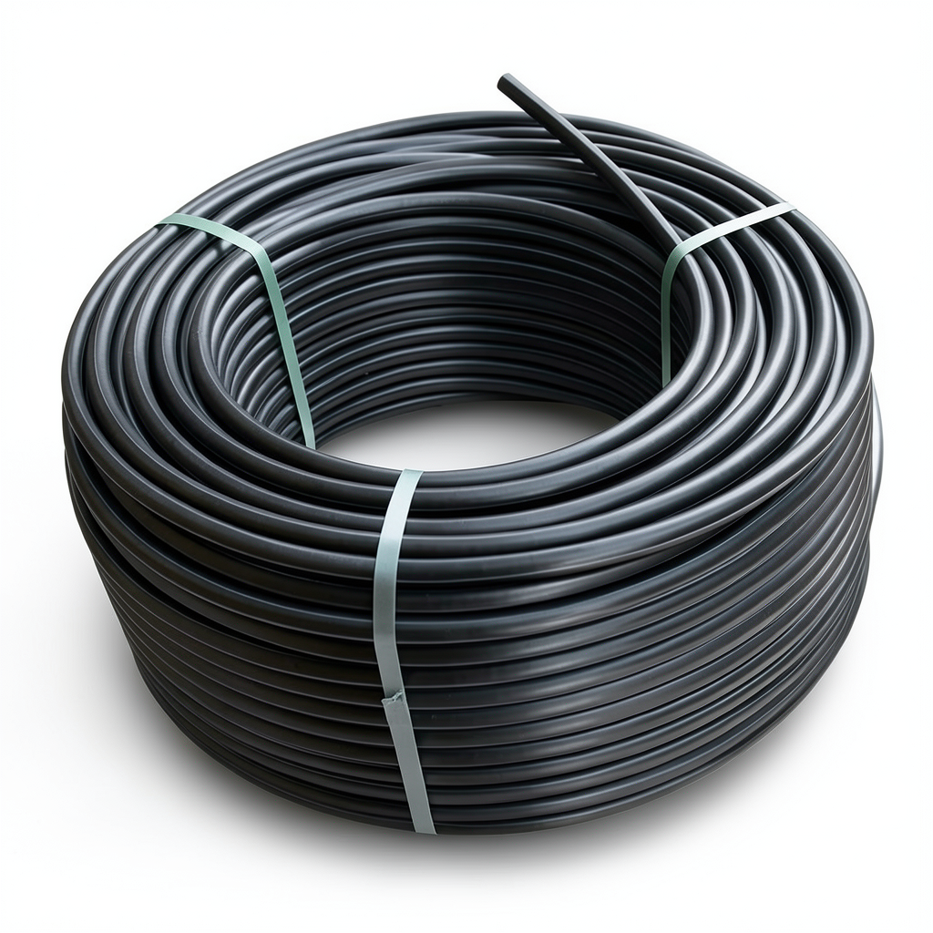 لفة أنابيب بلاستيك HDPE ضغط 6 بار PE100 قطر خارجي 140 مم SDR 26 لون أسود