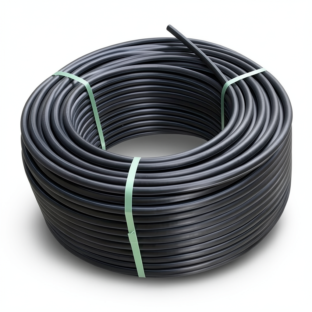 HDPE Polyethylene Plastic Coil Pipe 6 Bar PE 100 160 mm OD SDR 26 Black