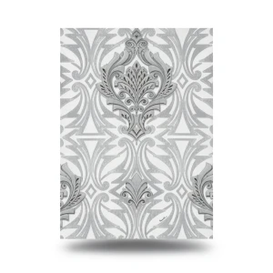 ورق جدران ايطالي لون رمادي تصميم كلاسيك، مقاس 10 م×1.06 م، موديل RC19010