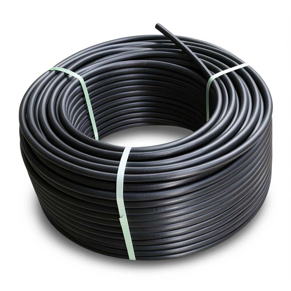 لفة أنابيب HDPE ضغط 10 بار PE 100 قطر خارجي 32 مم SDR 17 لون أسود