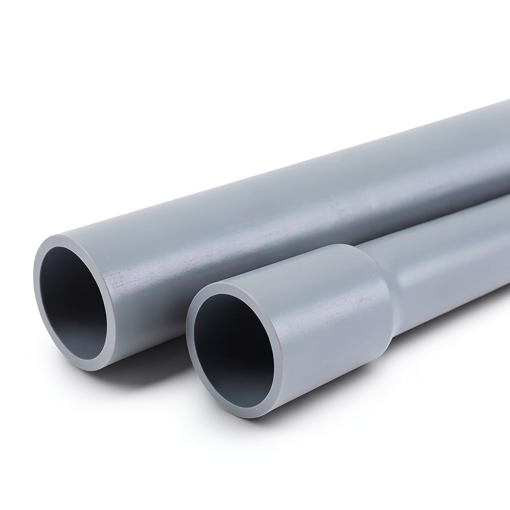 UPVC Pipes Nominal Pressure 4 Bar Outer Diameter 110 mm Thickness 2.2 mm Gray