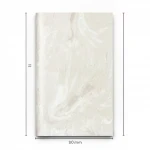 Marble wall decoration, light beige color, length 10 m, width 1.06 m, model 083621 