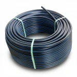 لفة أنابيب بلاستيك HDPE ضغط  4 بار [PE 100] قطر خارجي 90 مم  SDR 41  لون اسود مع خط ازرق | مصنع المنى