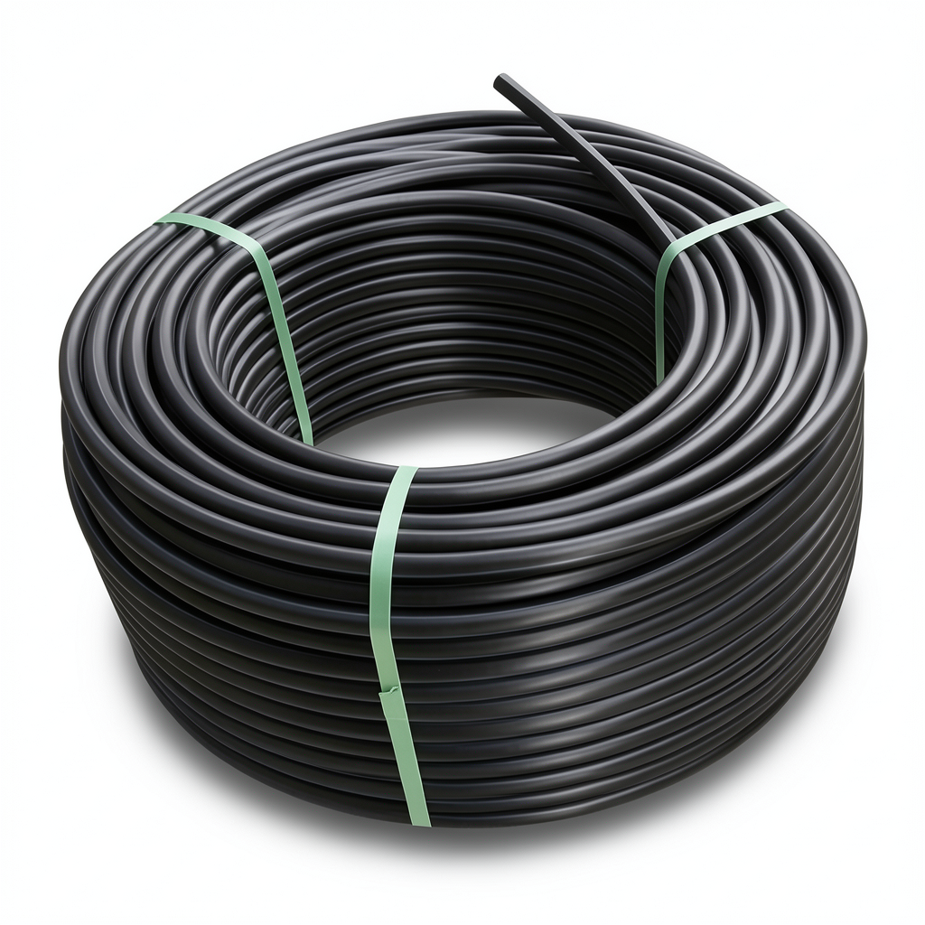 HDPE Coil Pipe Pressure 6 Bar PE 100 Size OD 110 mm SDR 26 Black