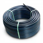 لفة أنابيب HDPE ضغط  6.3 بار [PE 100] قطر خارجي 40 مم  SDR 26  لون اسود مع خط ازرق | شركة المنى