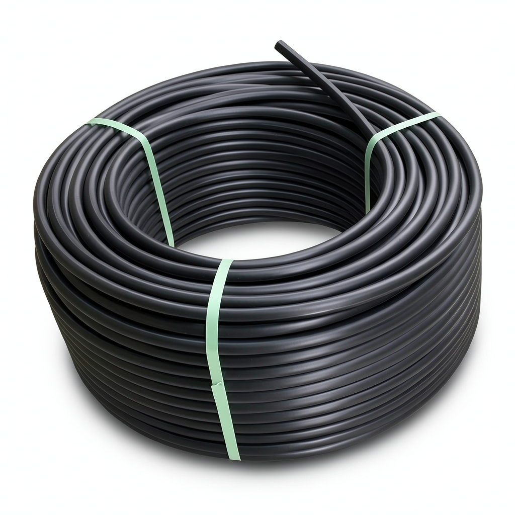 لفة أنابيب HDPE ضغط 10 بار PE 100 قطر خارجي 32 مم SDR 17 لون أسود
