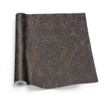 Italian Wallpaper Classic Design 10m x 1.06m, Dark Brown